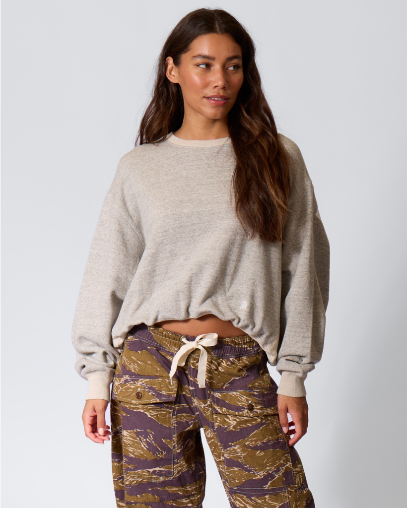 New York 13 Balloon Crewneck Heather Grey