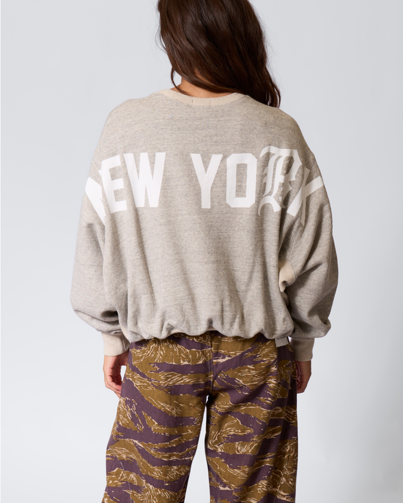 New York 13 Balloon Crewneck Heather Grey