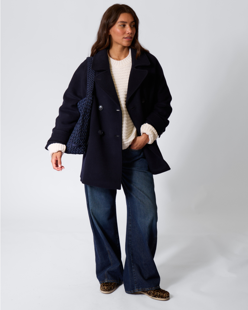 Wollen Gebreide Knit Ivory