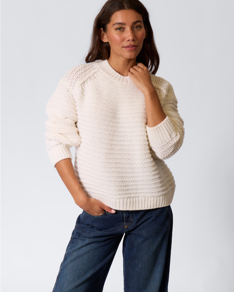 Wollen Gebreide Knit Ivory