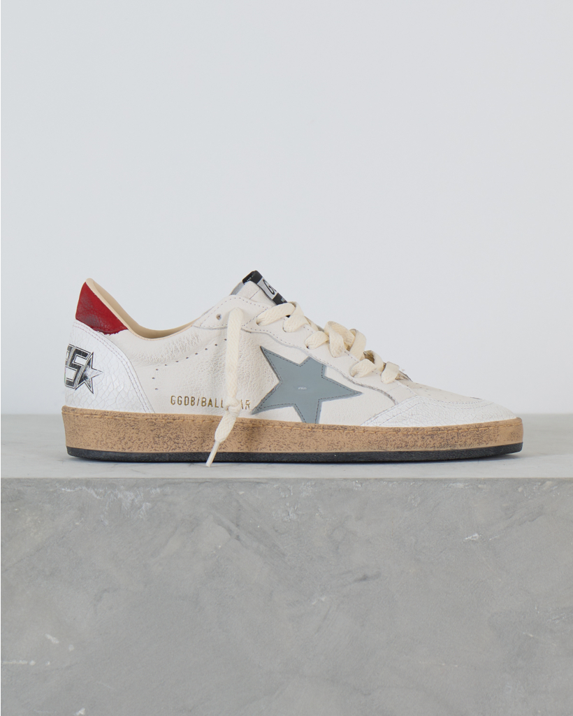 Ball Star Sneaker Wit Zilver