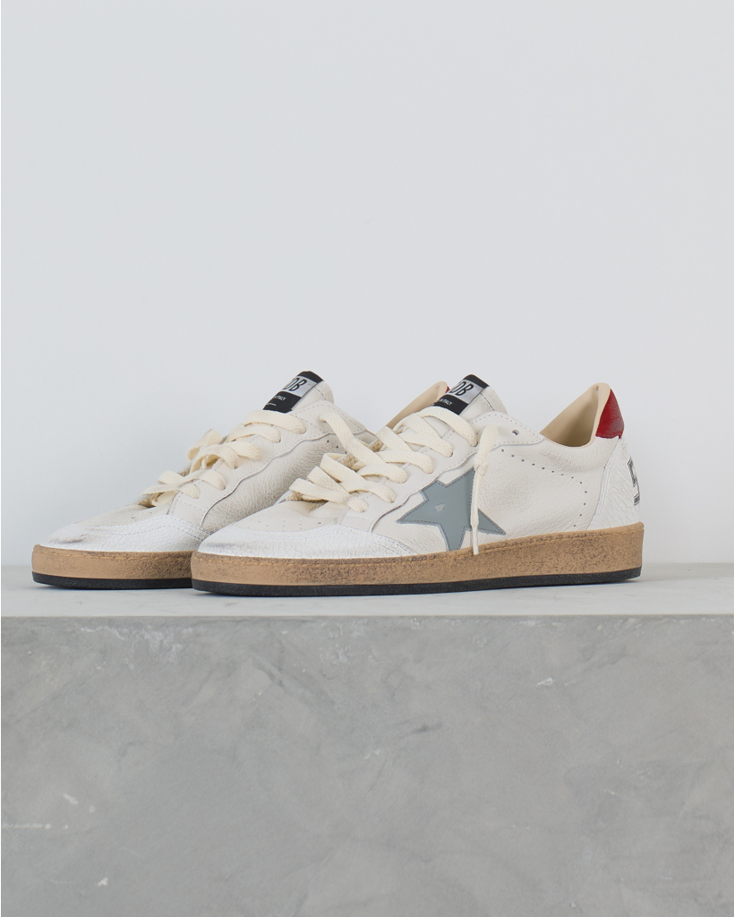 Ball Star Sneaker Wit Zilver