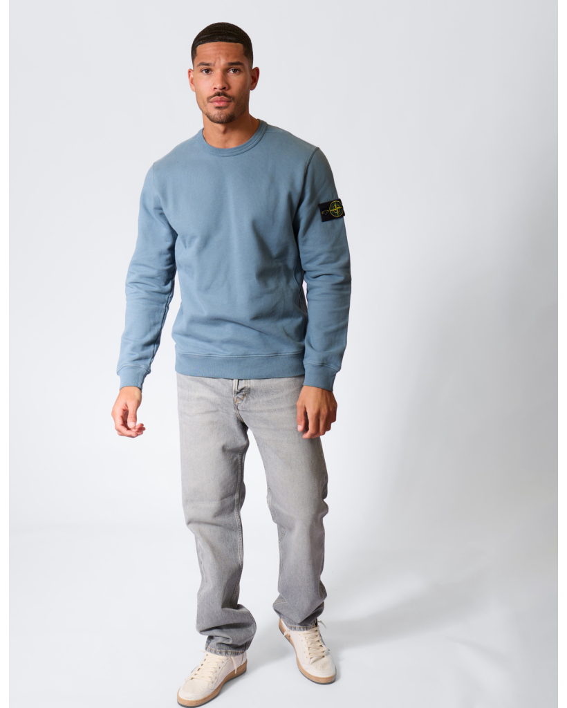 6100049 Crewneck Sweater met Logo Blue Accia