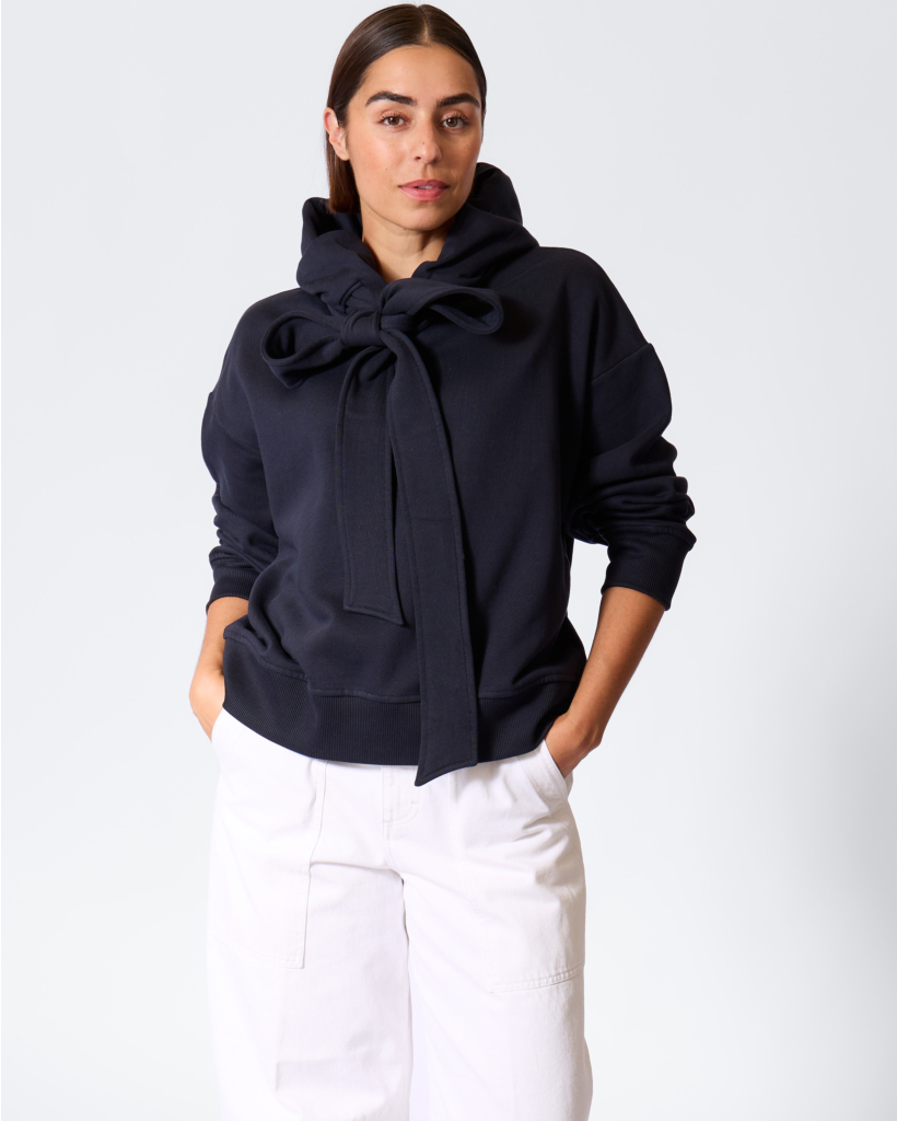 Bow Tie Hoodie Dark Night