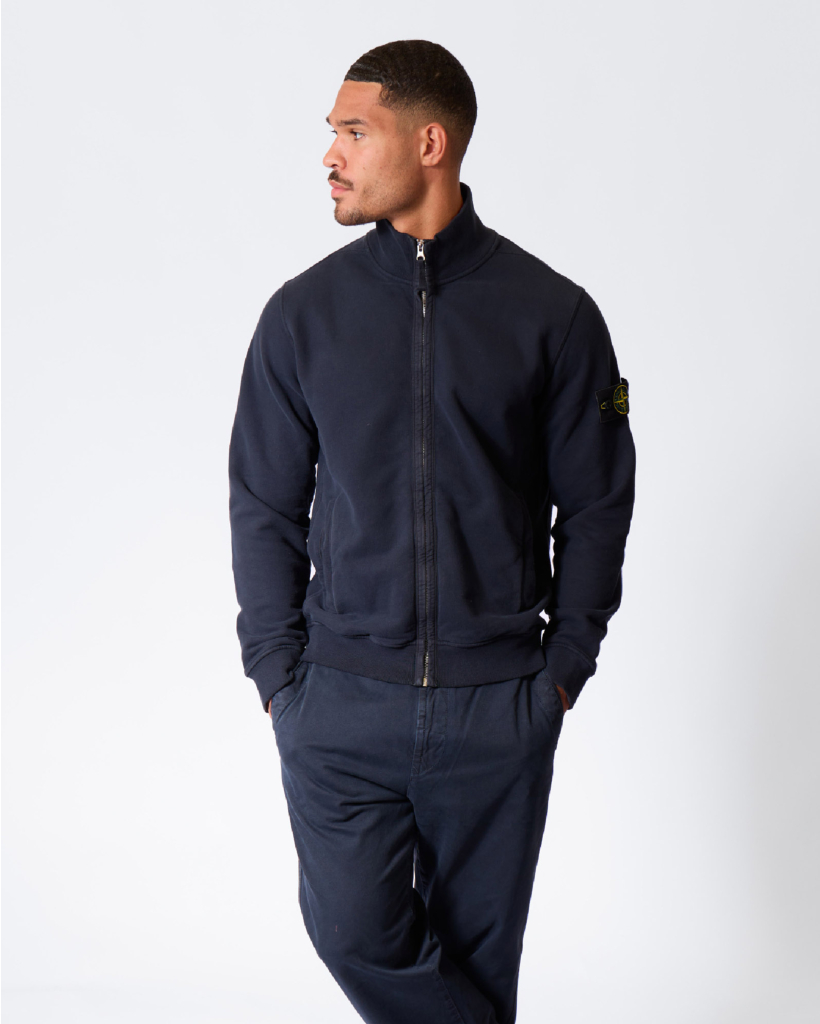 6100066 Zip-up Vest met Logo Navy