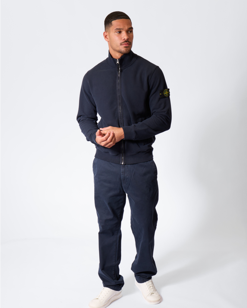 6100066 Zip-up Vest met Logo Navy