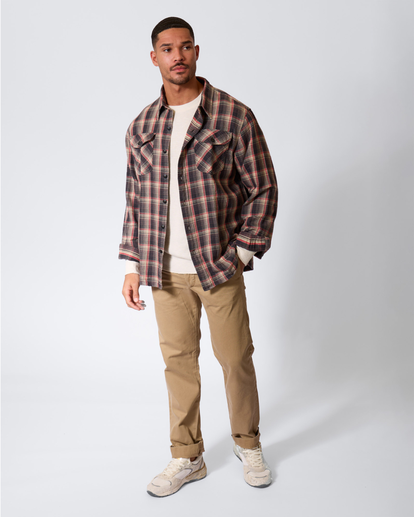 RRL Textured Longsleeve Paper White