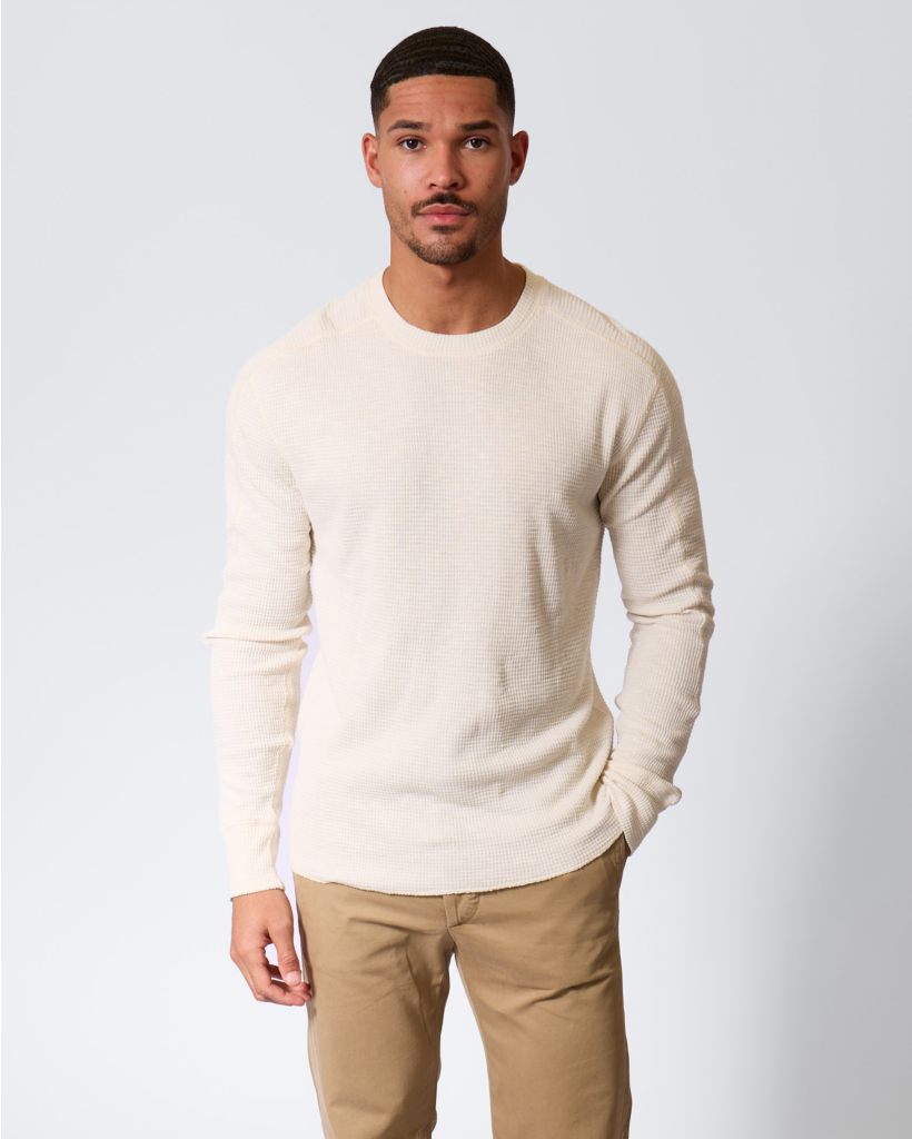 RRL Textured Longsleeve Paper White