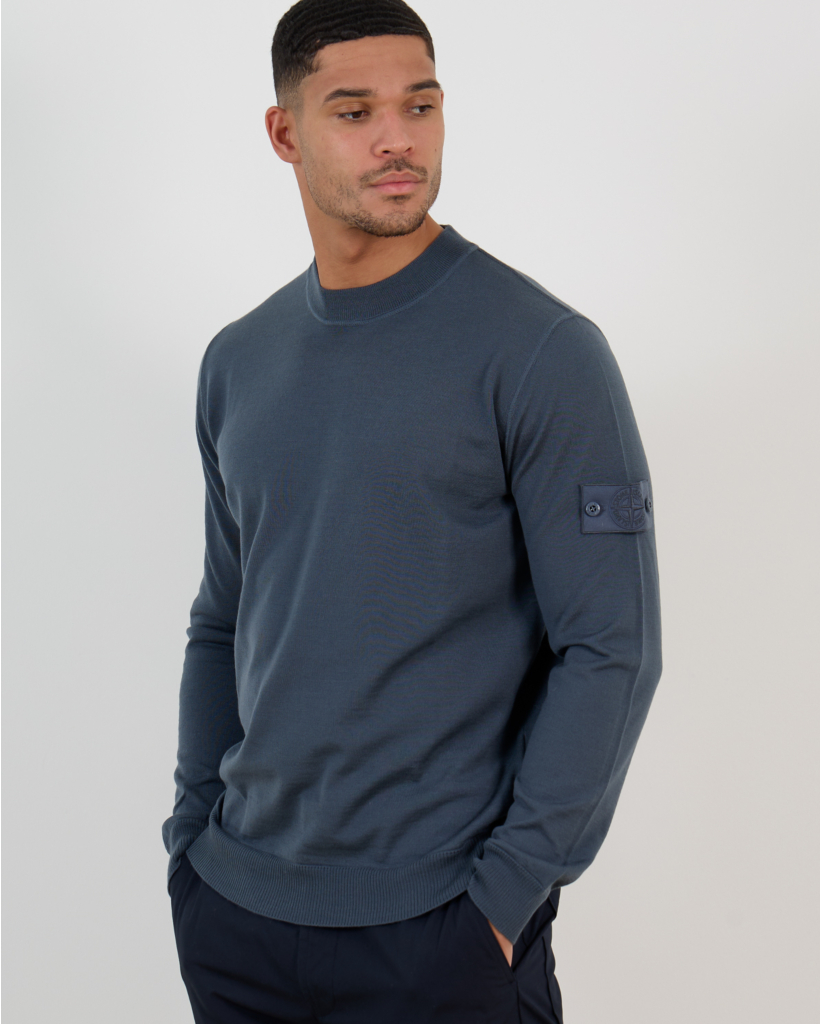 5100074 Ghost Pullover Ronde Hals Staal Blauw