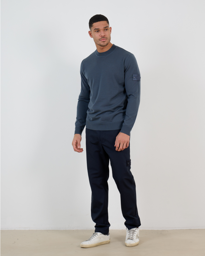 5100074 Ghost Pullover Ronde Hals Staal Blauw