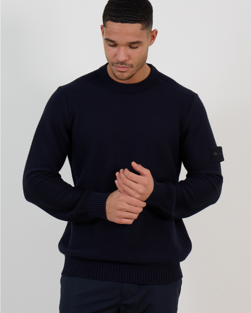 5100032 Ghost Crewneck Pullover Navy Blue