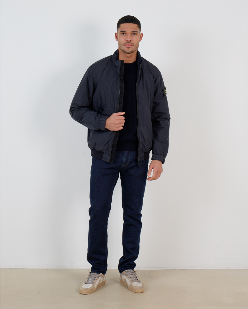 4100111 Crinkle Jacket Navy Blue