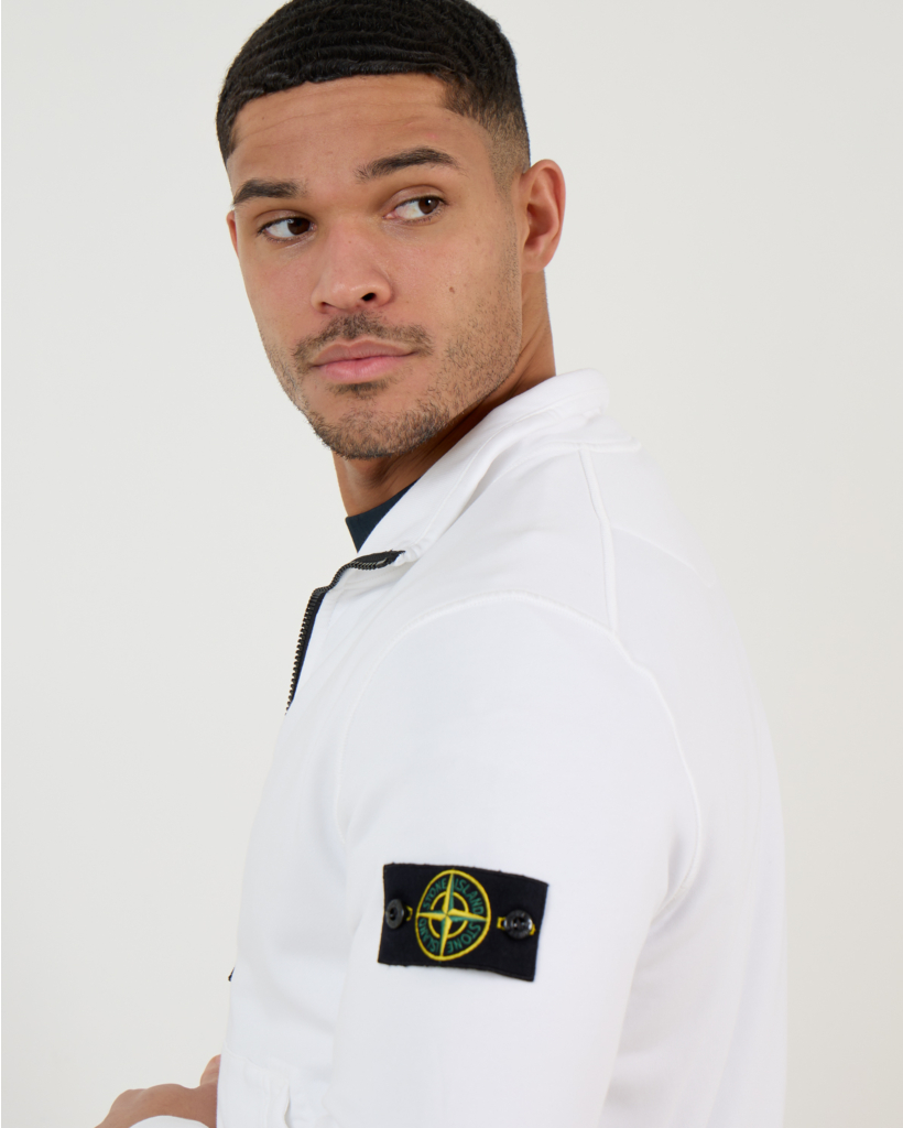 6100063 Zip-up Sweatshirt White