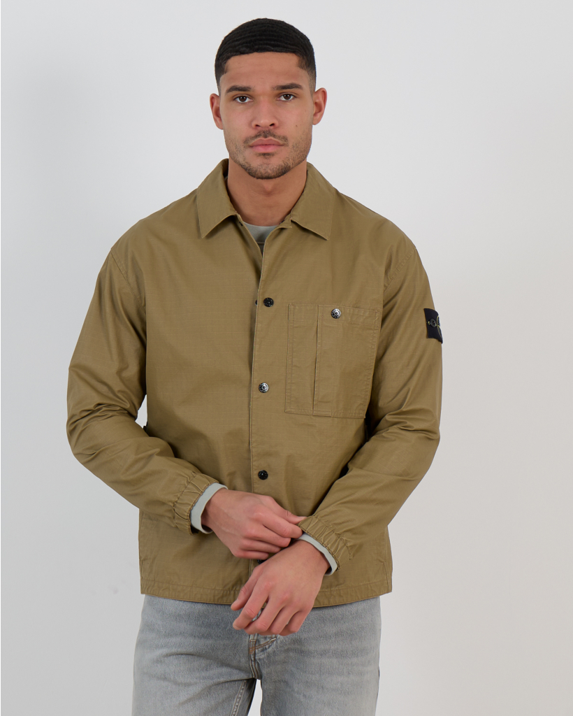 1200018 Zip-up Overshirt Military Green