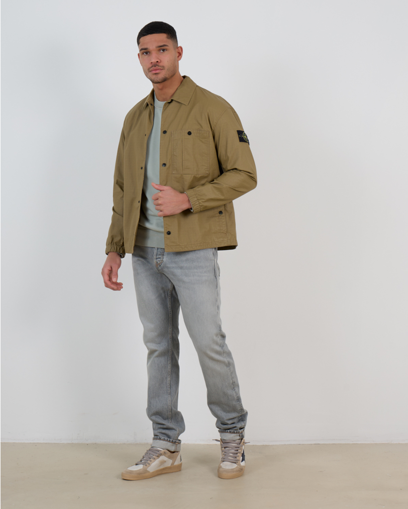 1200018 Zip-up Overshirt Military Green
