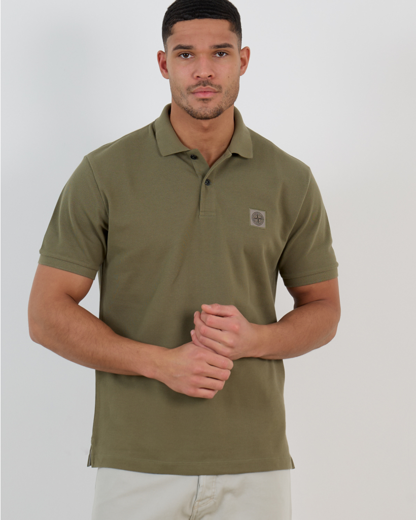 2200011 Polo Korte Mouw Military Green