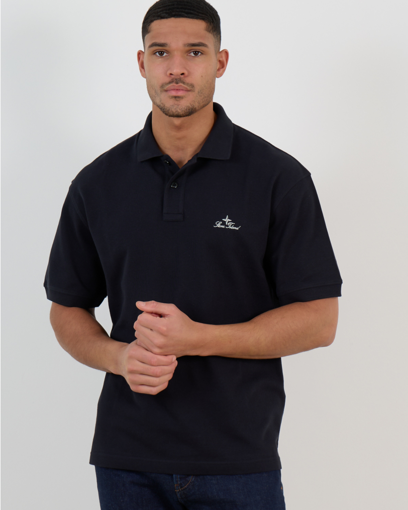 2200001 Polo Korte Mouw Donker Blauw Marine