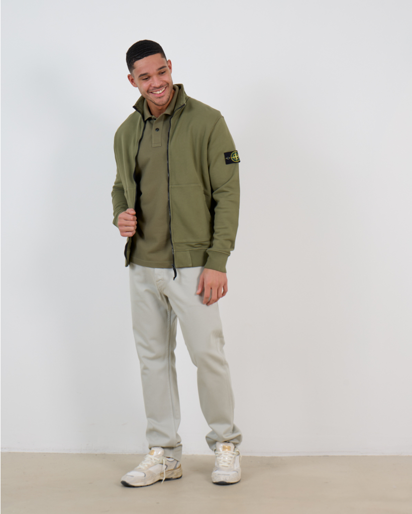 2200001 Polo Korte Mouw Military Green