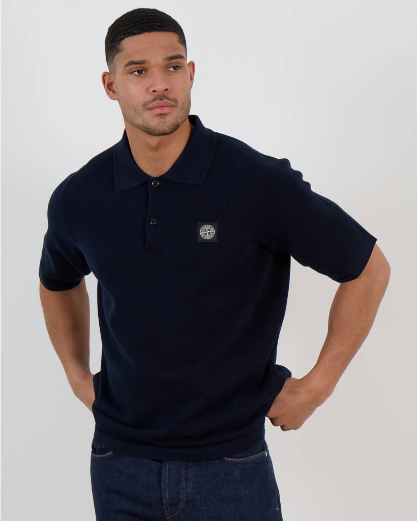 5100030 Polo Korte Mouw Navy Blue