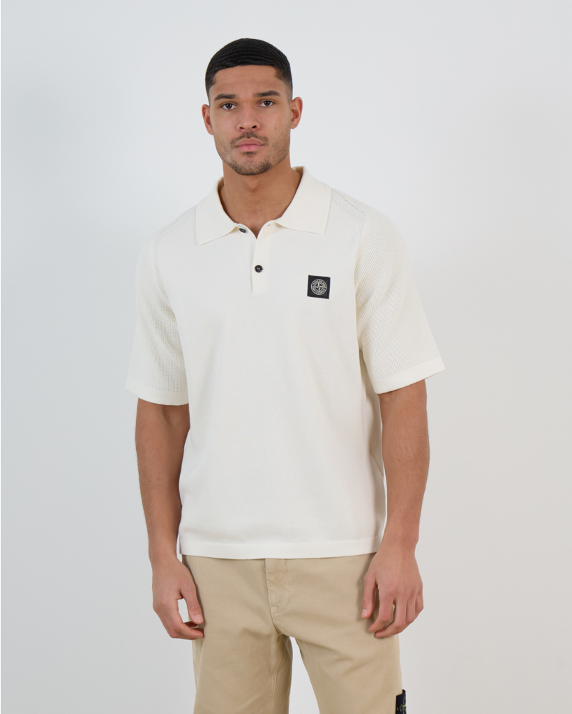 5100030 Polo Korte Mouw Ivory