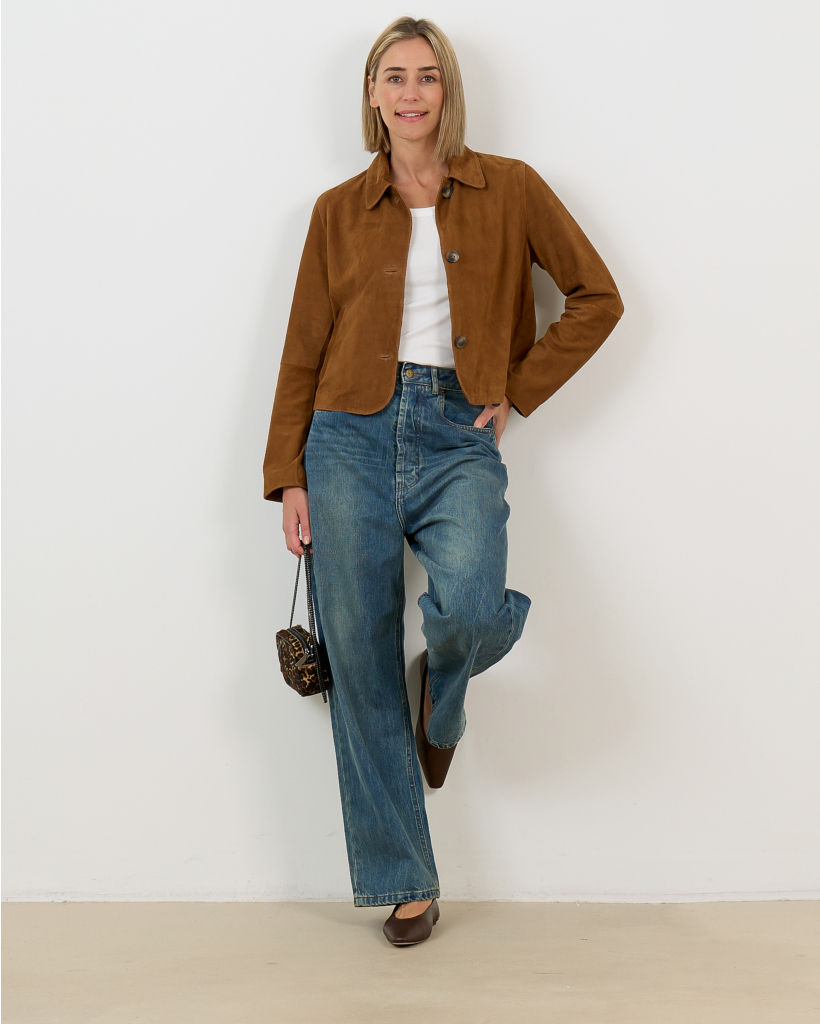 Rocky Blazer Suede Cinnamon