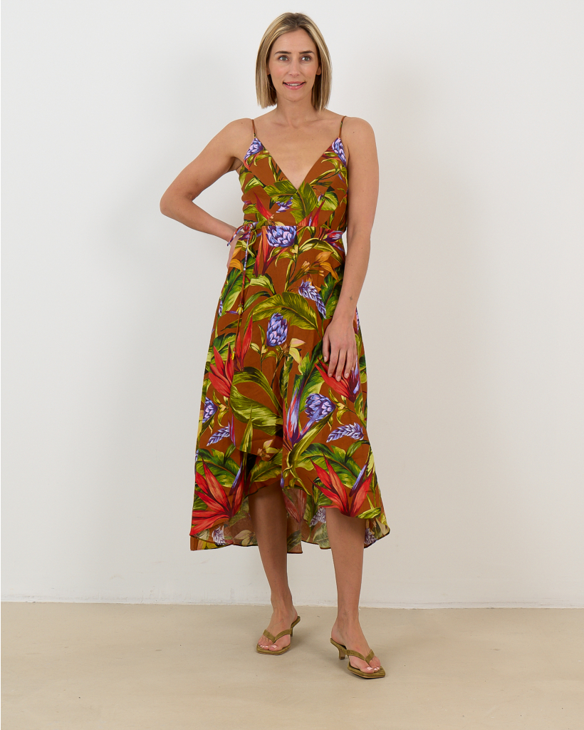 Florart Jurk Bruin