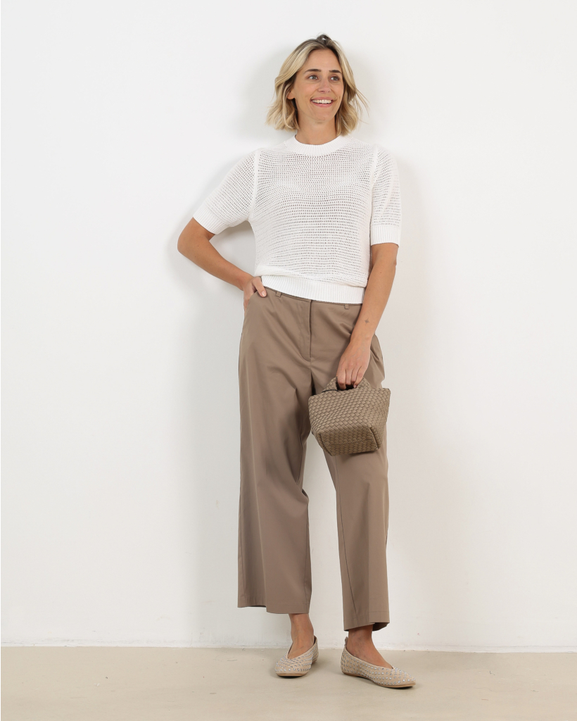 Sanidy Pullover Korte Mouw Off White