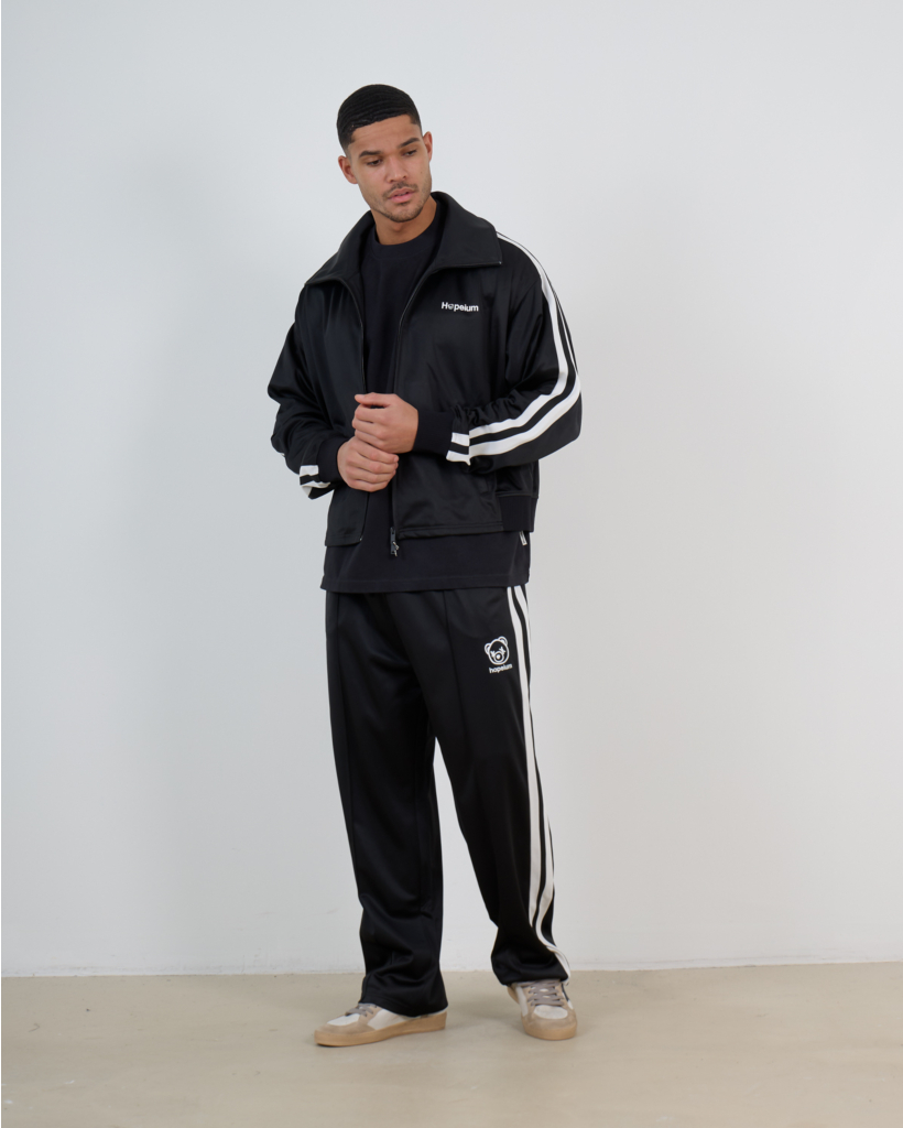 Sweatpant met Strepen Zwart/Wit