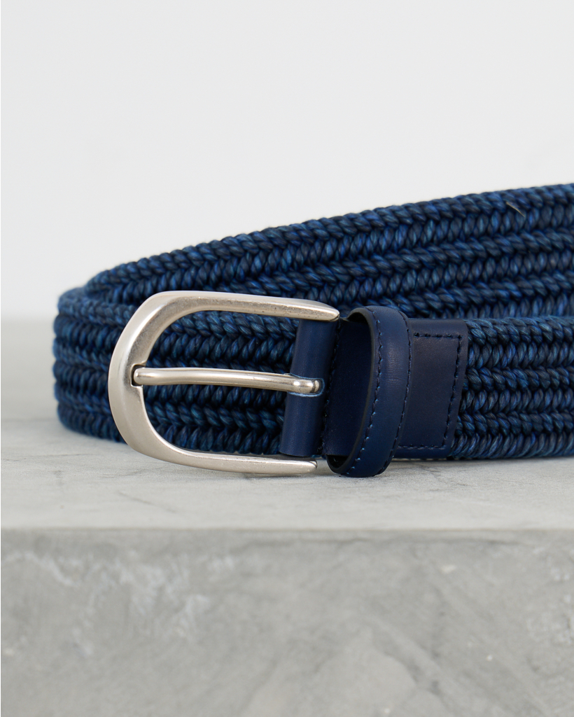 Gevlochten Riem Navy