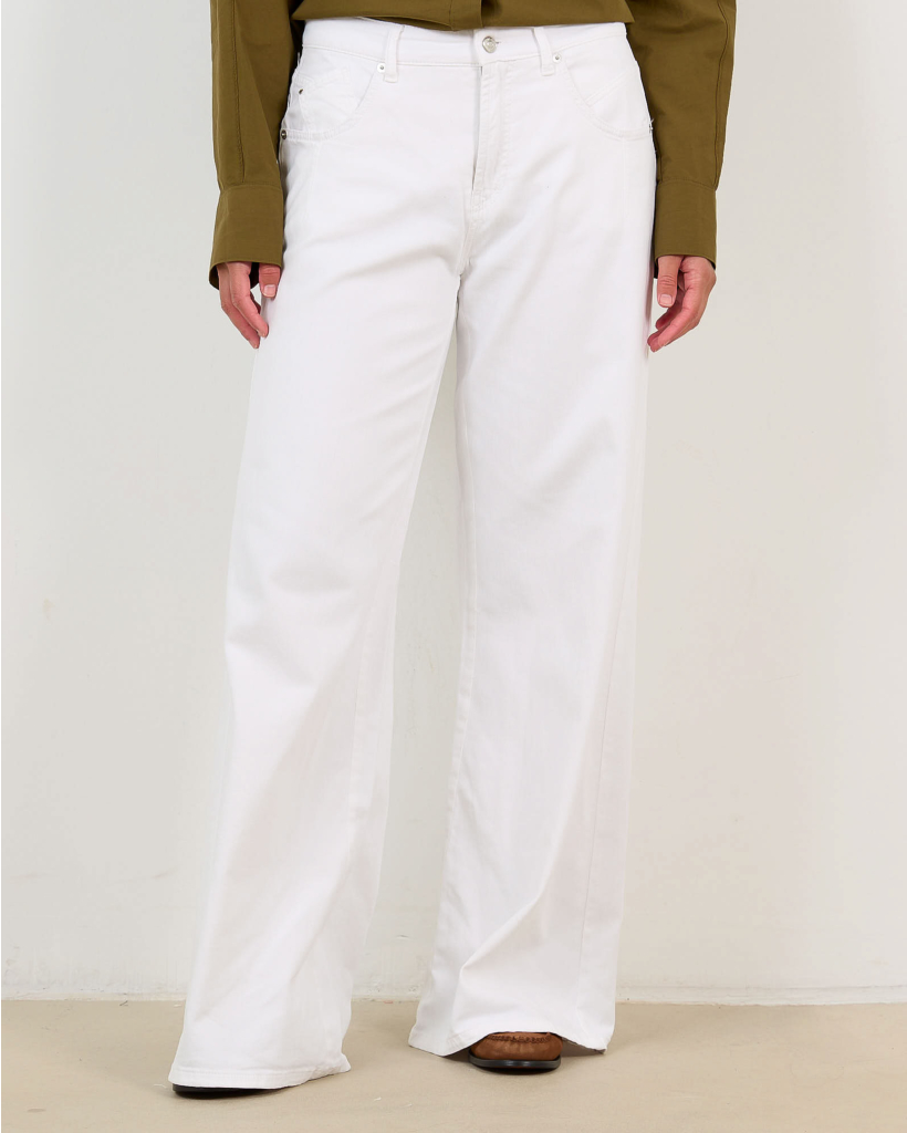 Palazzo Jeans Wit L32