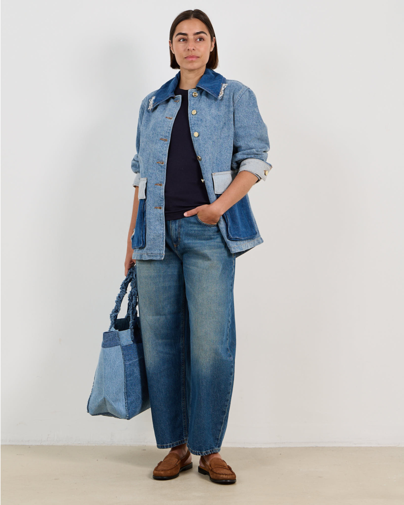 Jazzie Barrel Jeans Donkerblauw L32