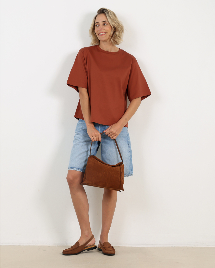Penelope Tote Saddle Suede