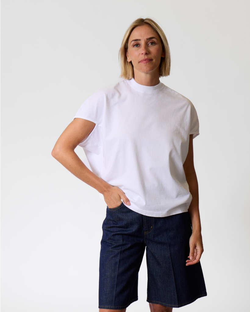 Souline T-shirt met Mouwdetail Wit
