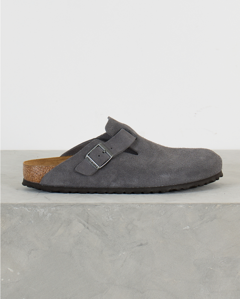 Boston Suede Instappers Charcoal