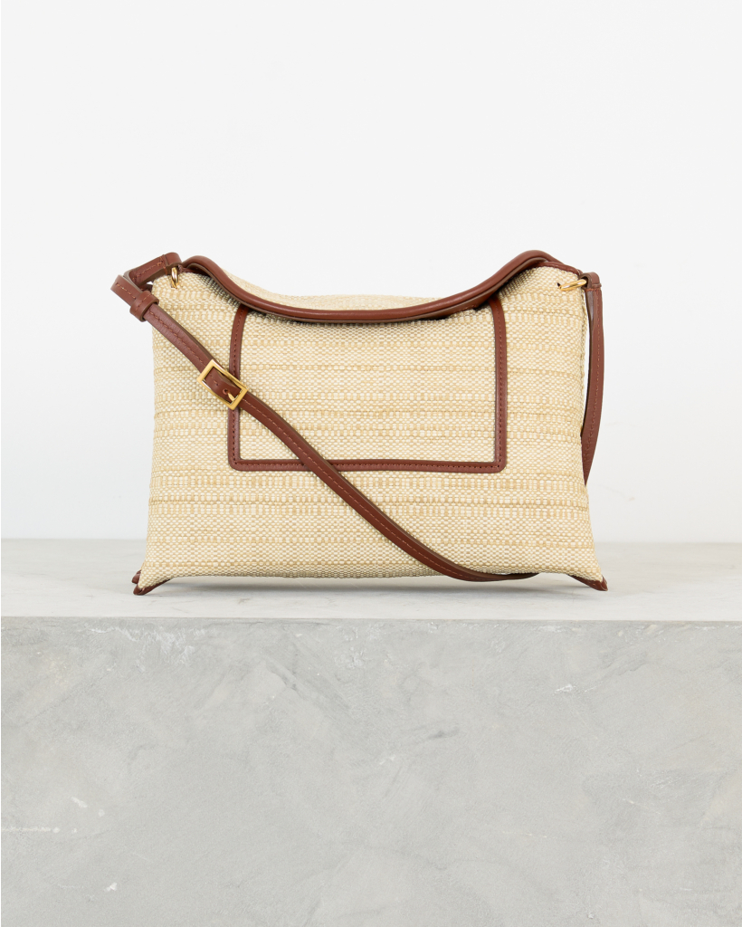 Penelope Slouch Bag Beige Raffia
