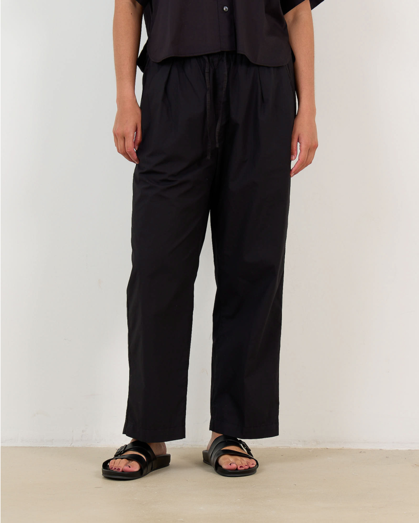Romilla Poplin Pantalon Zwart