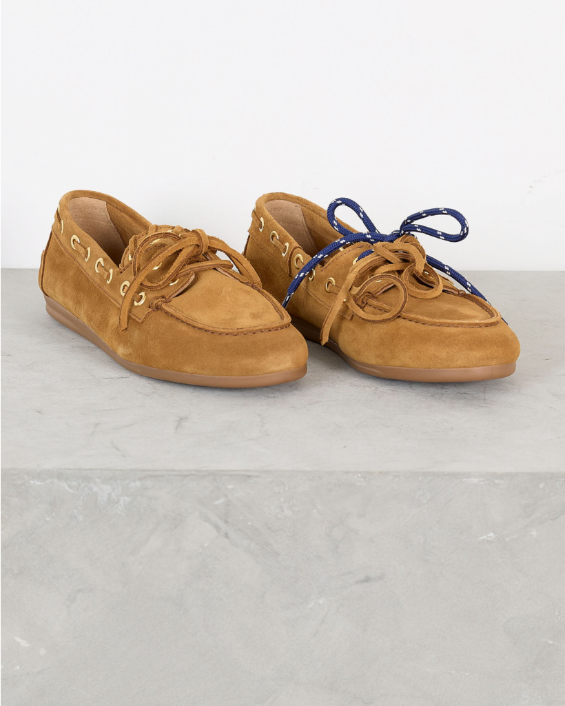Boat Loafer Saddle Stich Camel