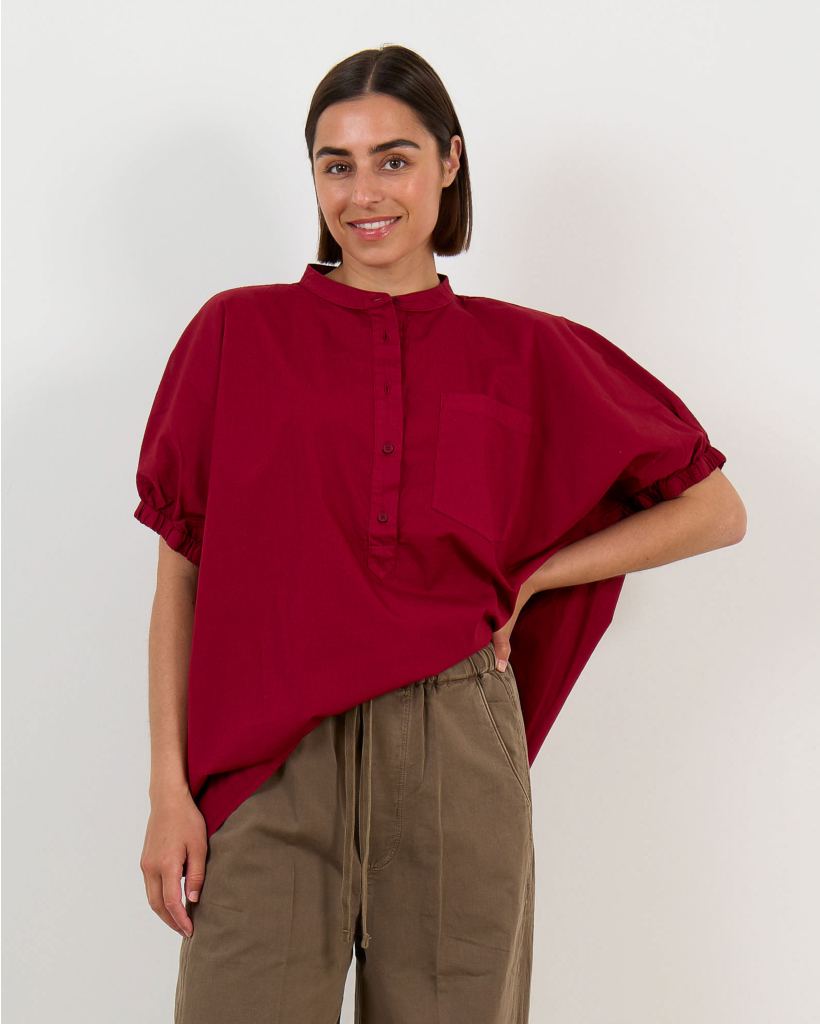 Blouse met Poplin Mouw Rumba