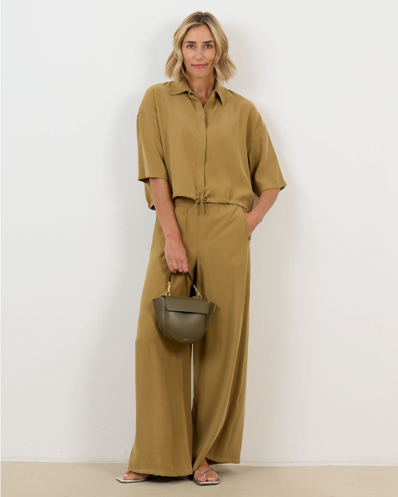 Lainay Blouse Korte Mouw Geel 