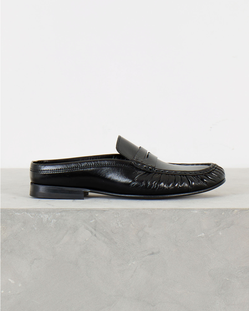 Penny Loafer Wrinkle Zwart