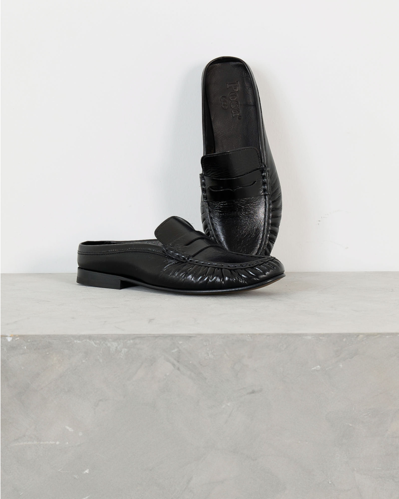 Penny Loafer Wrinkle Zwart
