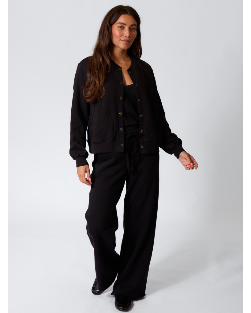 Wide Leg Sweatpant Zwart