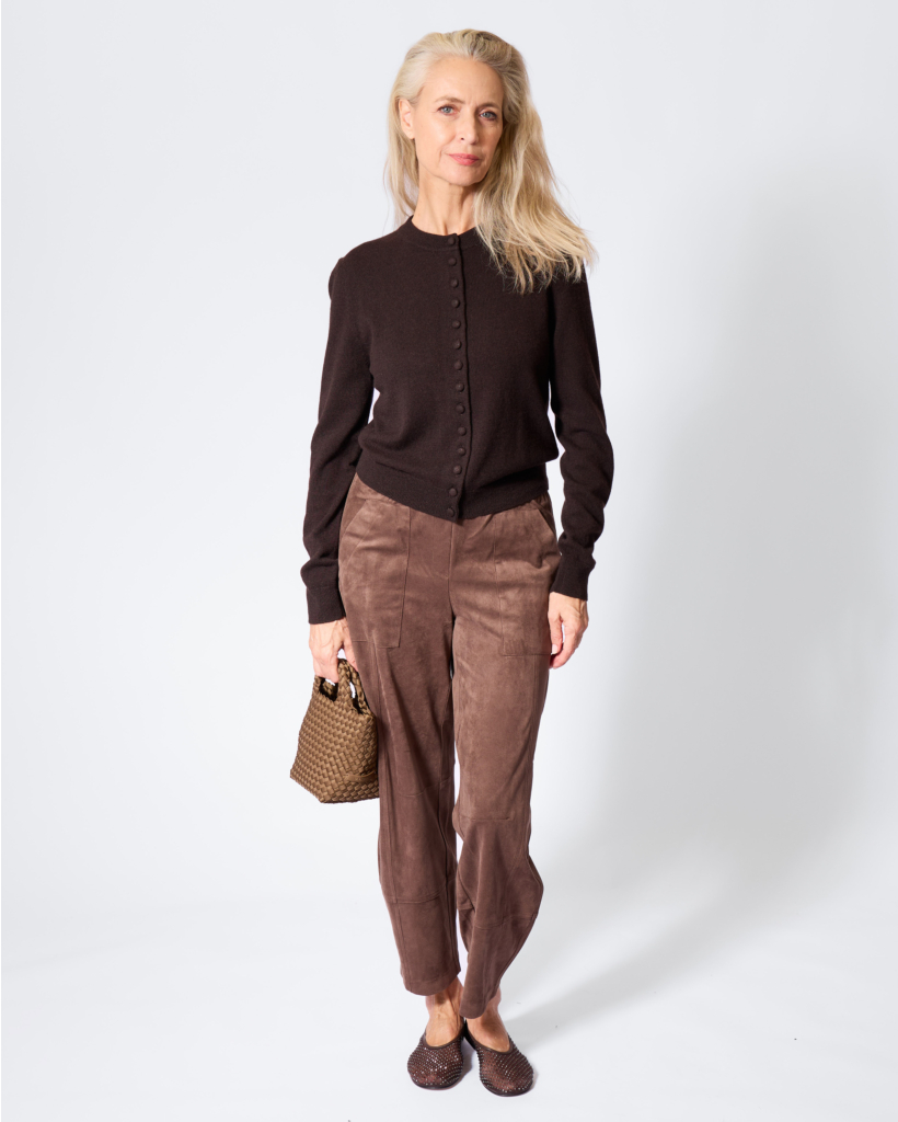 Ophelia Suedelook Pull-on Pantalon Chocolate