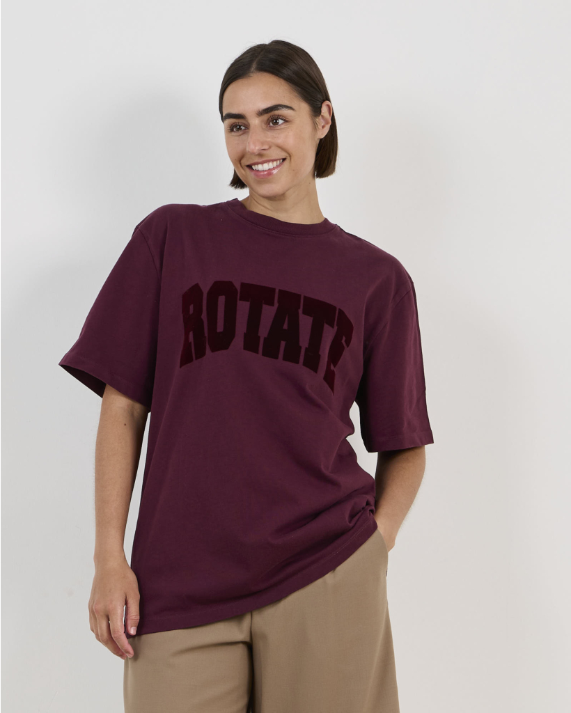 Jersey Oversized T-Shirt met Print Winetasting