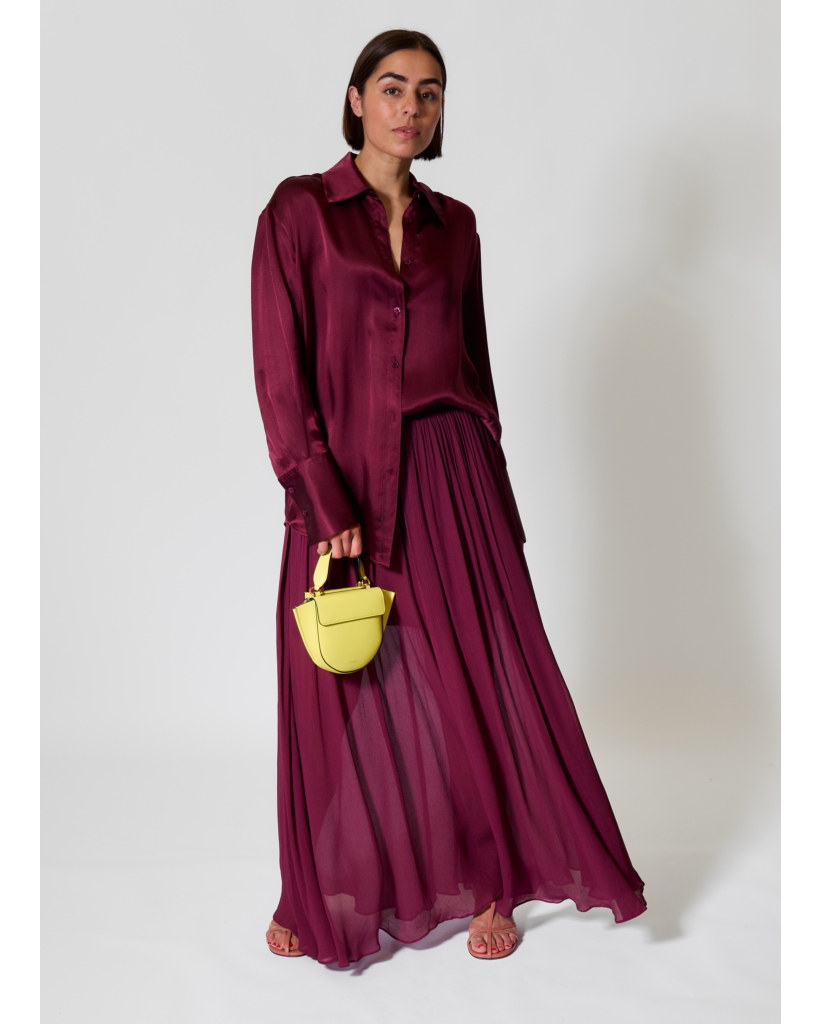 Satijnmix Blouse Fig