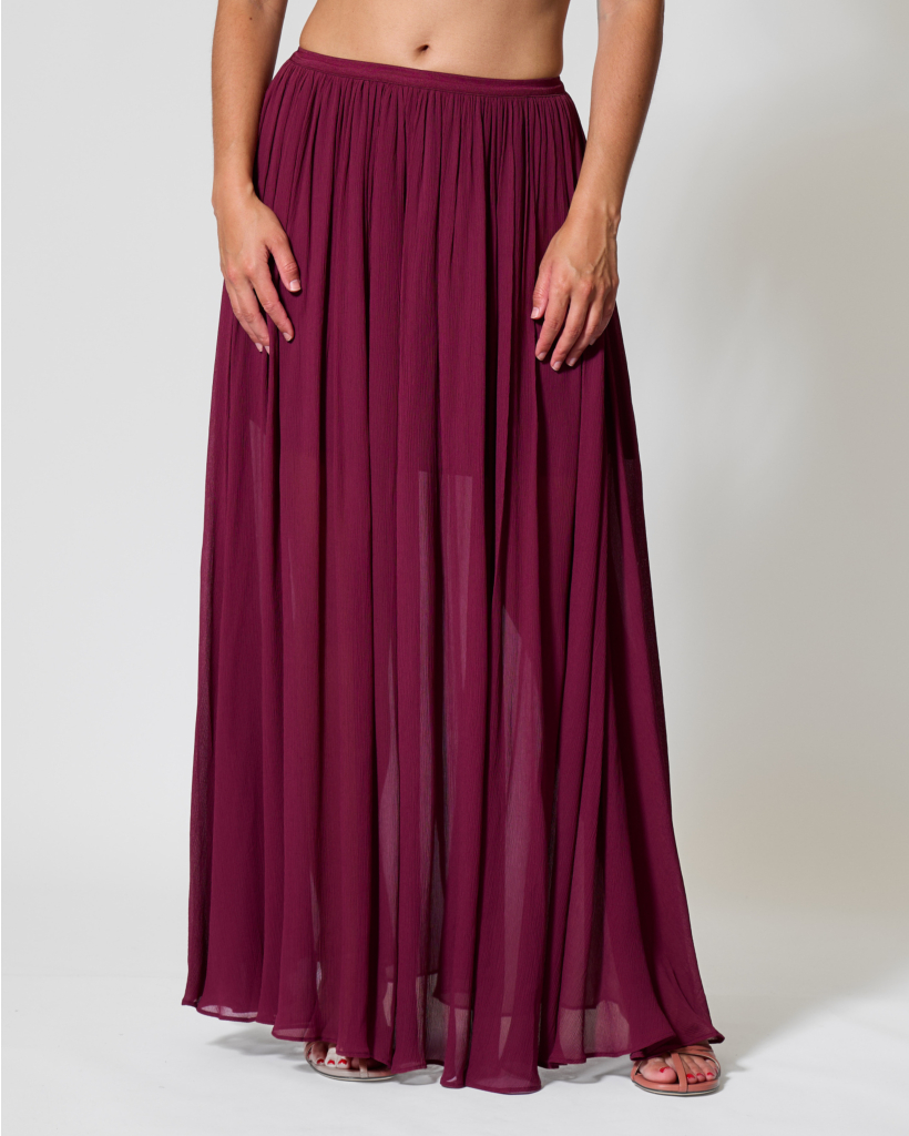 Sheer Maxi Rok Fig