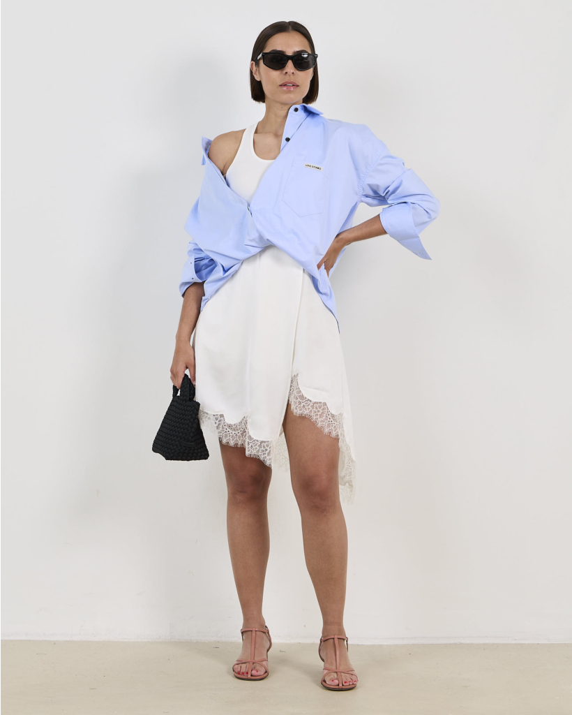 Joey One-piece Overhemd Jurk Lichtblauw