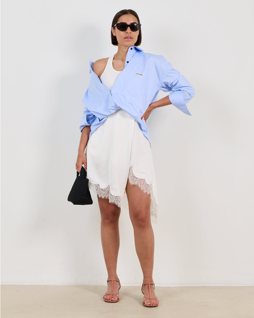 Joey One-piece Overhemd Jurk Lichtblauw