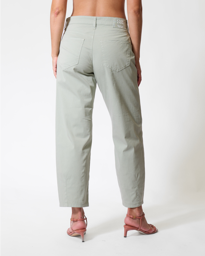 Elin O-shape Cropped Pantalon Sage