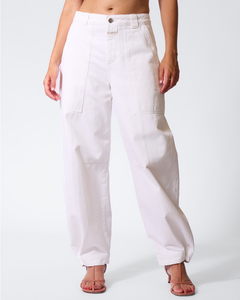 Rhannon Barrel Jeans Off White